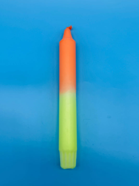 Handgefärbte Dip-Dye Kerze - Citrus Pop! Mein Shop
