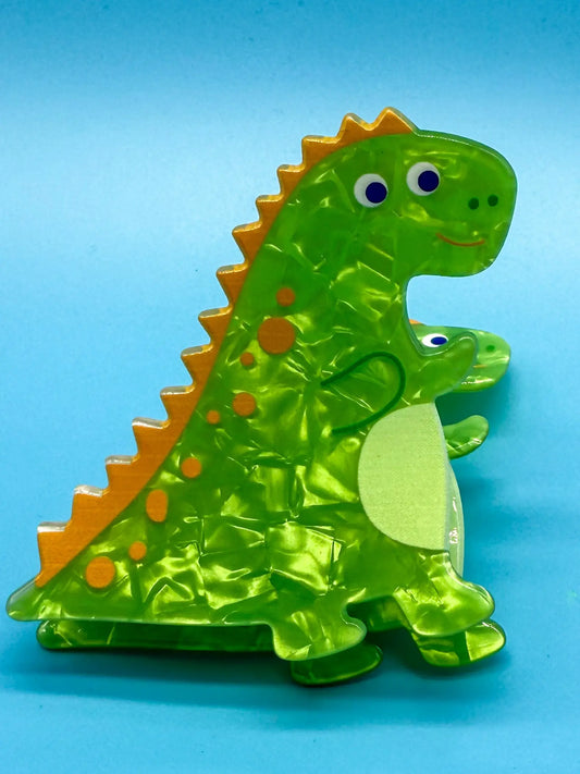 Wilde Dino Haarspange in grün - für echte Dschungel-Abenteurer! Mein Shop