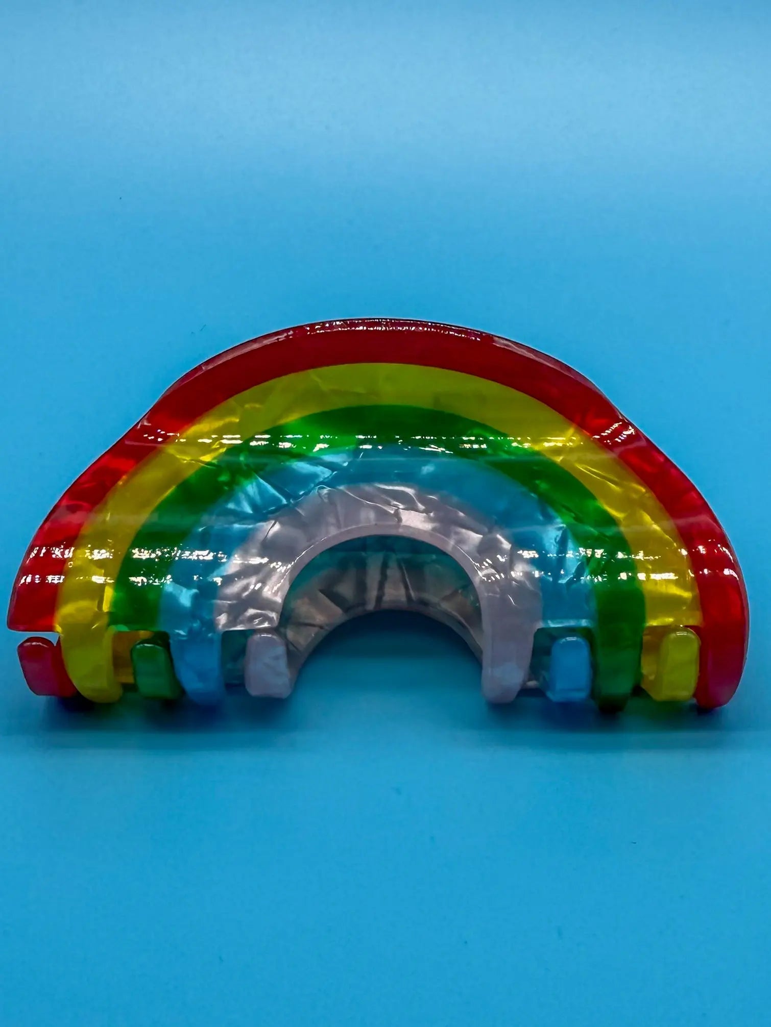 Bunte Haarspange mit strahlendem Regenbogen-Motiv Mein Shop