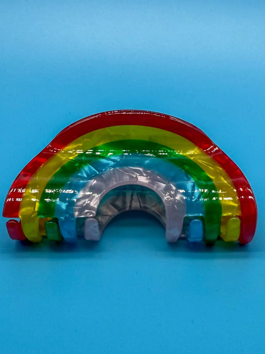 Bunte Haarspange mit strahlendem Regenbogen-Motiv Mein Shop