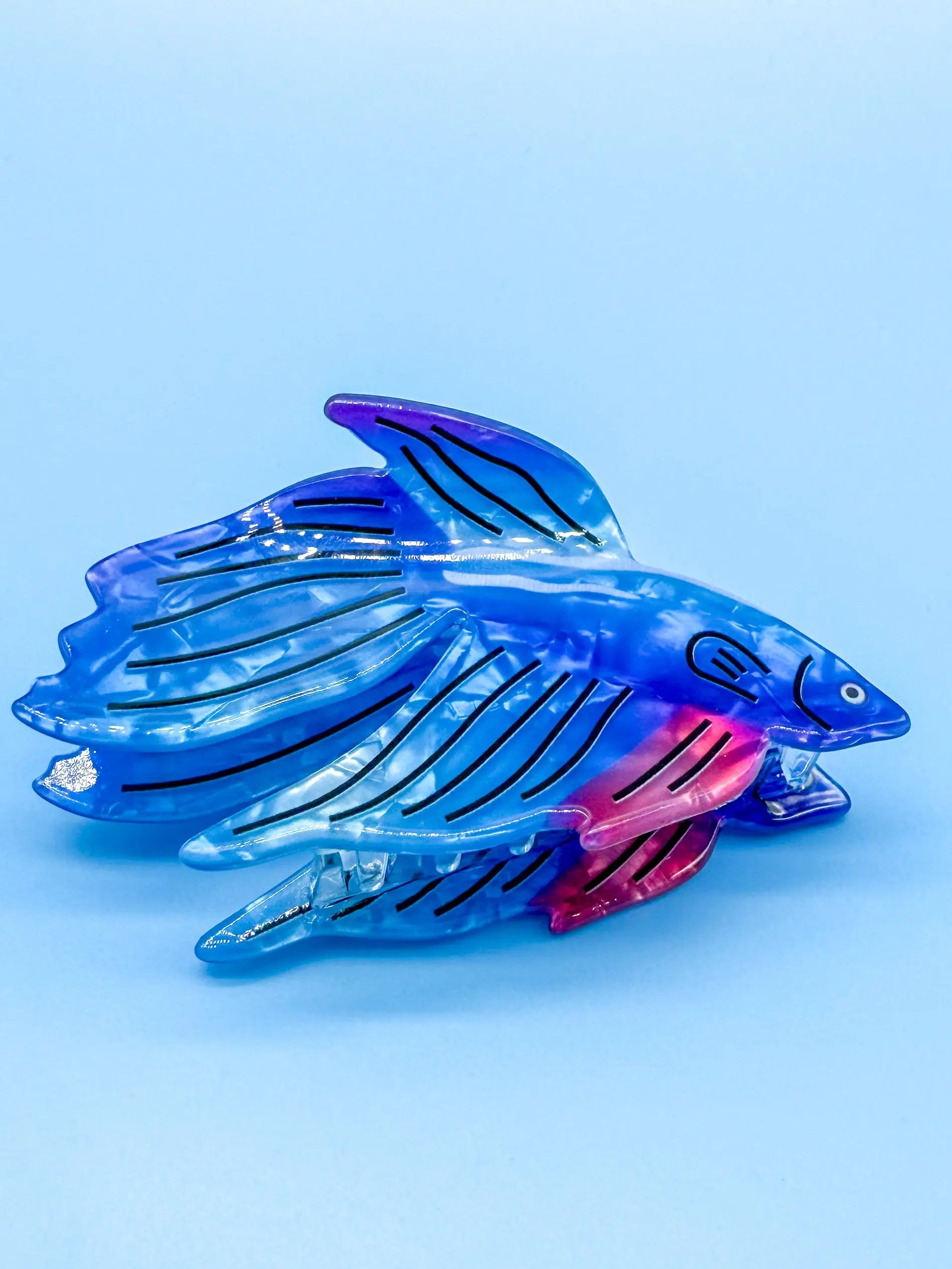 Faszinierende Haarspange mit majestätischem Kampffisch-Motiv Mein Shop