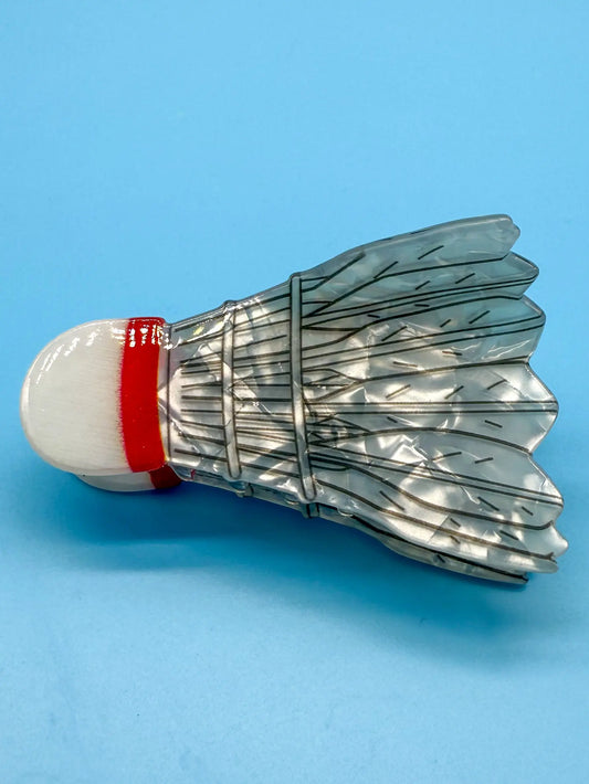 Sportliche Haarspange mit Federball-Motiv Mein Shop