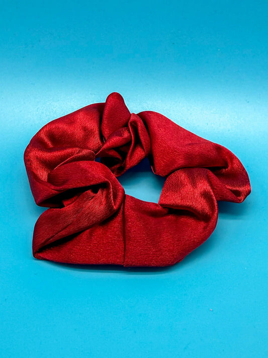 Seidiges Scrunchie Rot - Luxus Haargummi in elegantem Rot Mein Shop