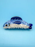 Haarklammer blaue Forelle - Fisch Haarschmuck Mein Shop