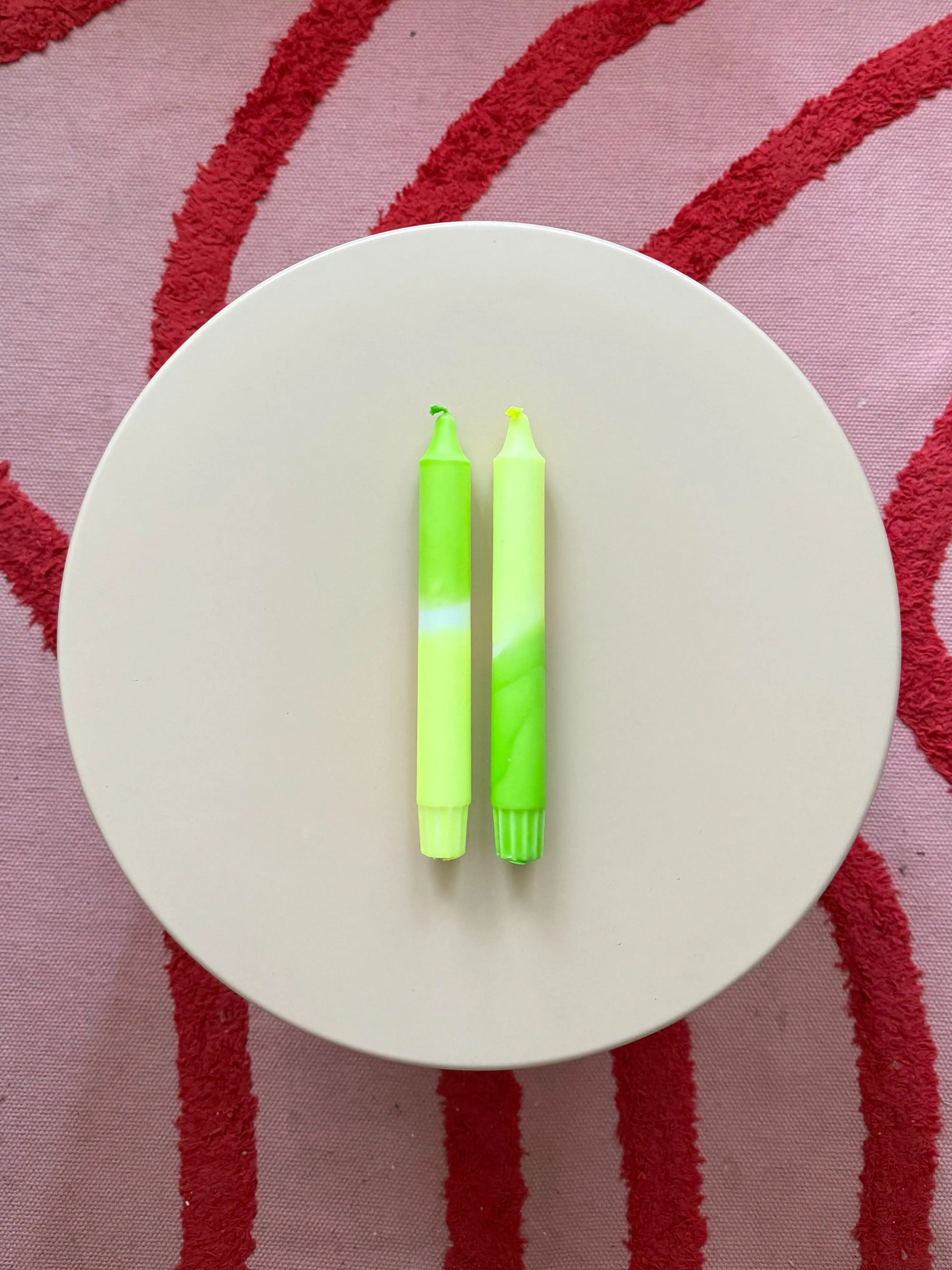Handgefärbte Dip Dye Kerzen - Energy Twist Mein Shop