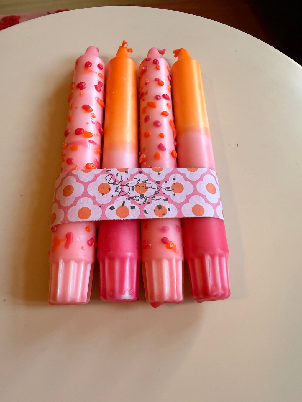 Kerzen 4er Set - Peachy Pop