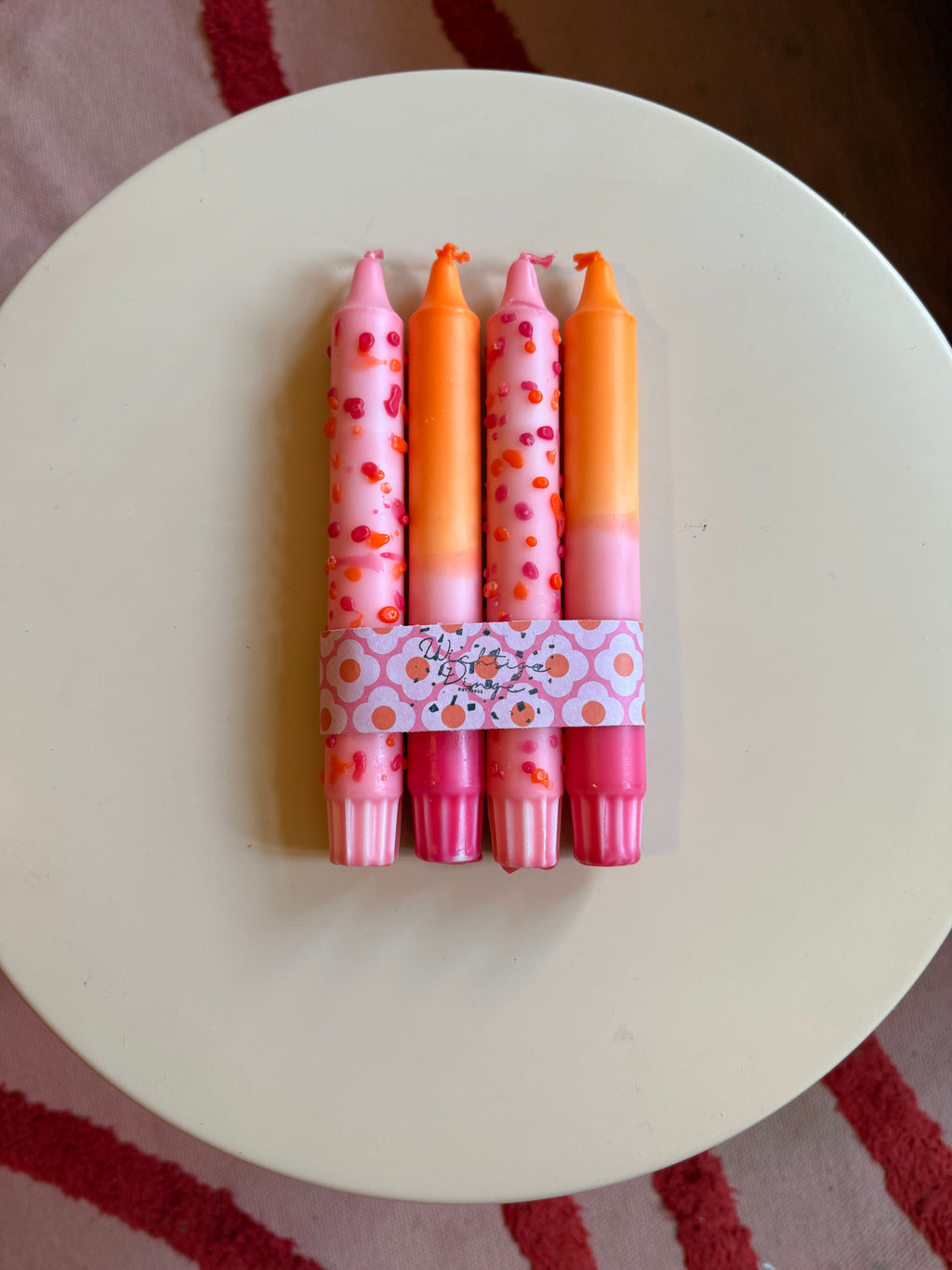 Kerzen 4er Set - Peachy Pop