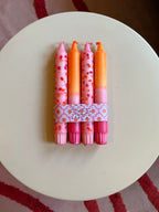 Kerzen 4er Set - Peachy Pop