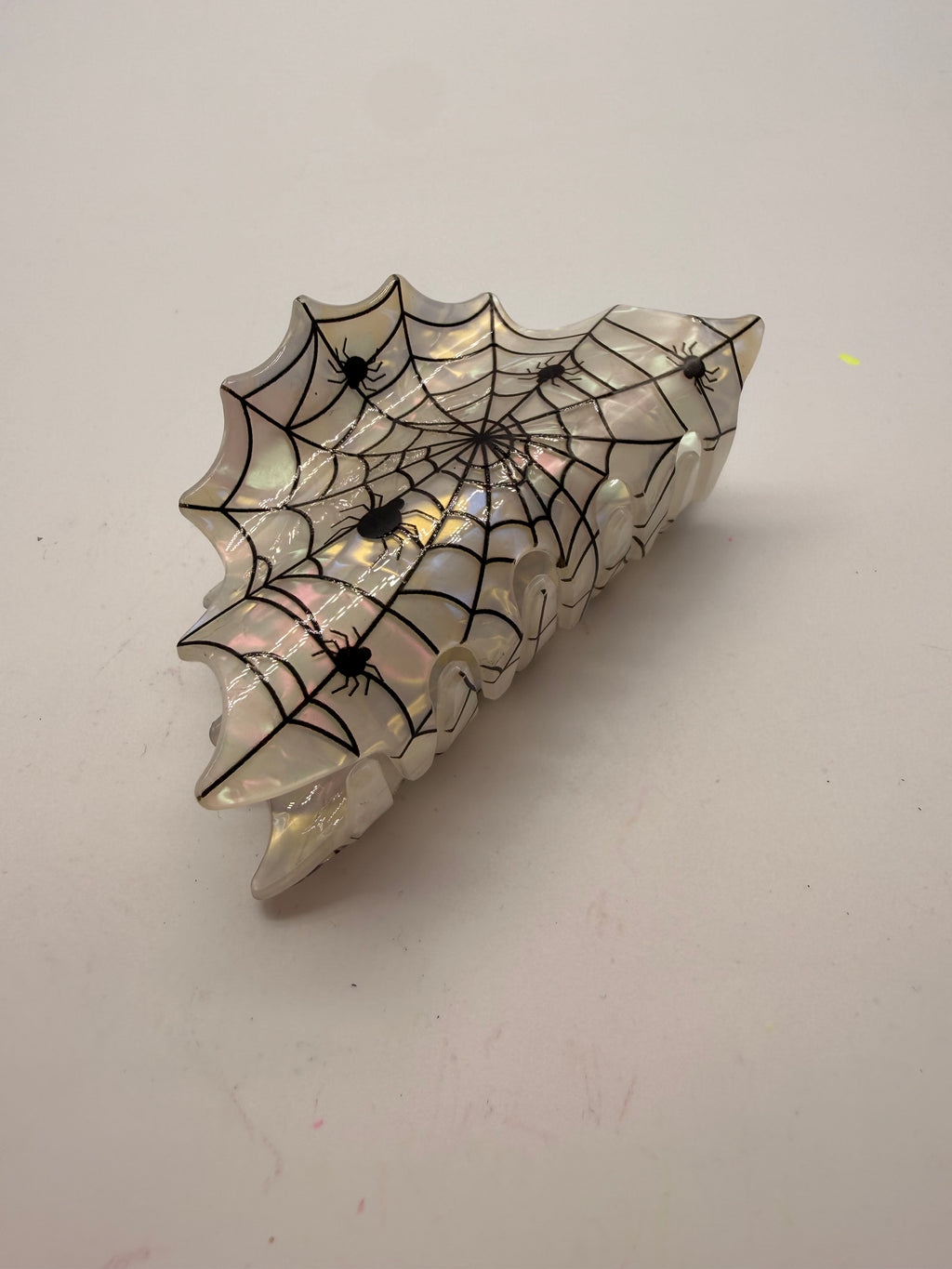 Haarklammer – Spinnennetz