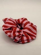 Scrunchie – Streifen Rosa/Rot