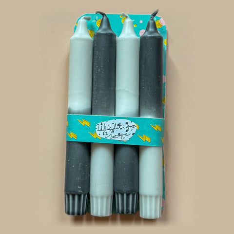 Dip Dye Kerzen 4er Set – Urban Shadow von WichtigeDinge