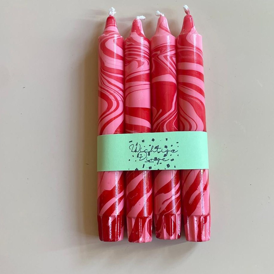 Dip Dye Kerzen 4er Set – Wild Love von WichtigeDinge