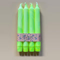Marmorierte Kerzen 4er Set – Lime Shock von WichtigeDinge