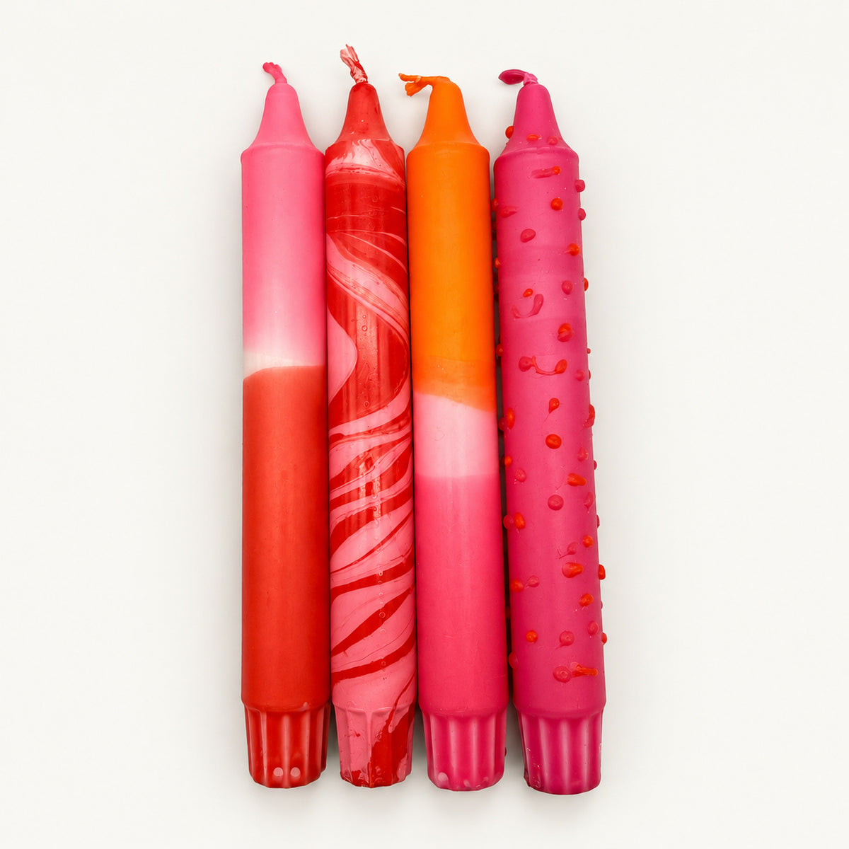 Pink Crush – Produktfoto 3; tatsächliche Farbverläufe und Muster auf neutralem Hintergrund