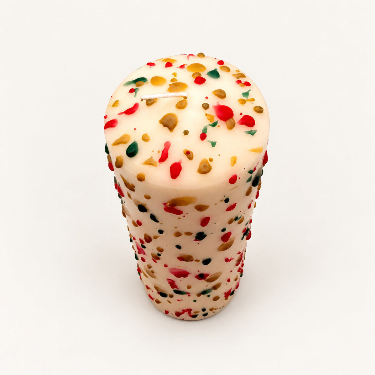 Dip Dye Stumpenkerze Christmas Confetti aus dem 4er Set – Ansicht 3