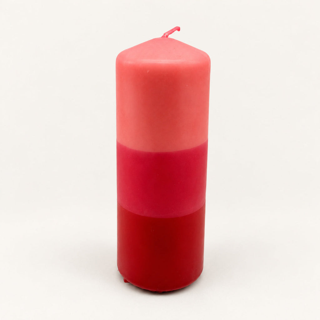 Dip Dye Stumpenkerze Raspberry Blush aus dem 4er Set – Ansicht 4