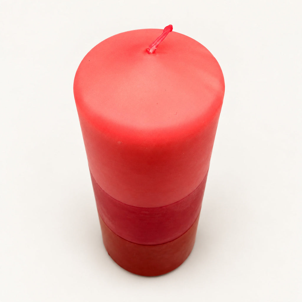 Dip Dye Stumpenkerze Raspberry Blush aus dem 4er Set – Ansicht 5