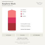 Dip Dye Stumpenkerzen 4er Set – Raspberry Blush – Stimmungsbild