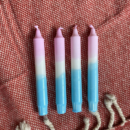 Handgefärbte Dip Dye Kerze - Candy Cloud Mein Shop