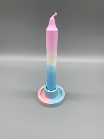 Handgefärbte Dip Dye Kerze - Candy Cloud Mein Shop